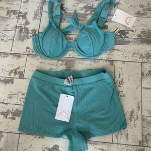 Dippin' Daisy's Teal Bikini Set